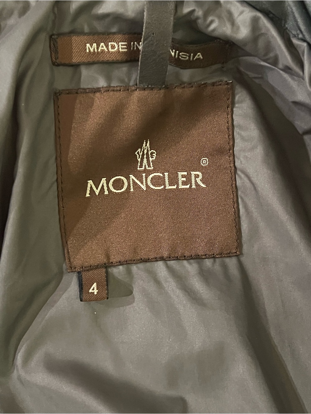 Moncler Black Quilted High-Collar Puffer Jacket - Picture 4 of 6